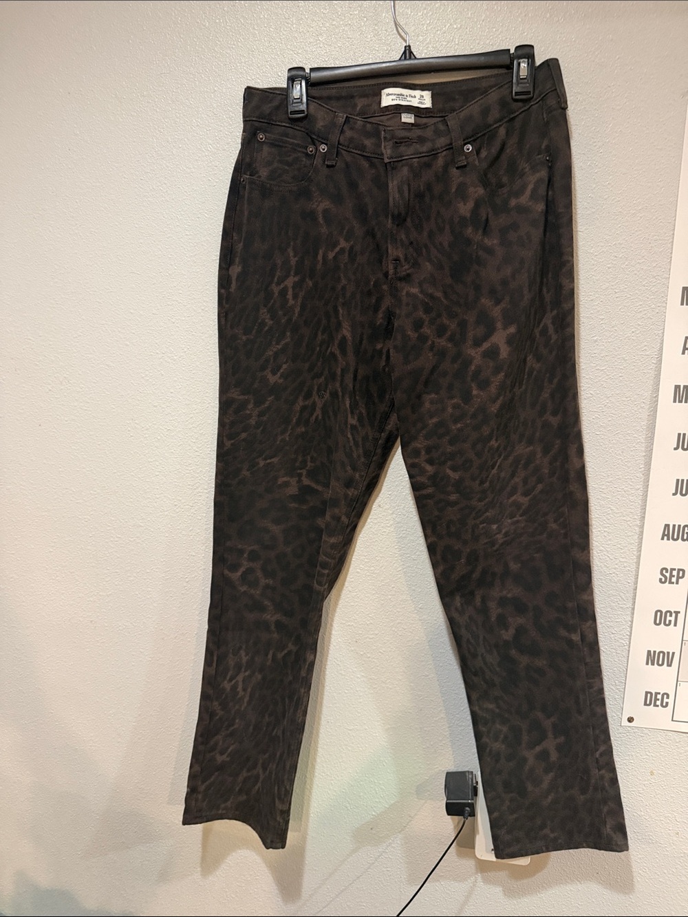 A&F Leopard Print Skinny Pants
